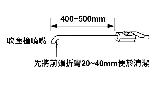 冷卻器的清潔-噴槍設置