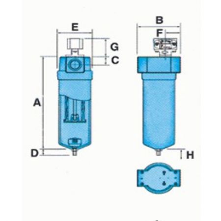 Replacement for PARKER High Pressure Ultra-precision Filter 40kg/㎠